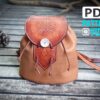PDF Leather Pattern. Leather Pouch Backpack