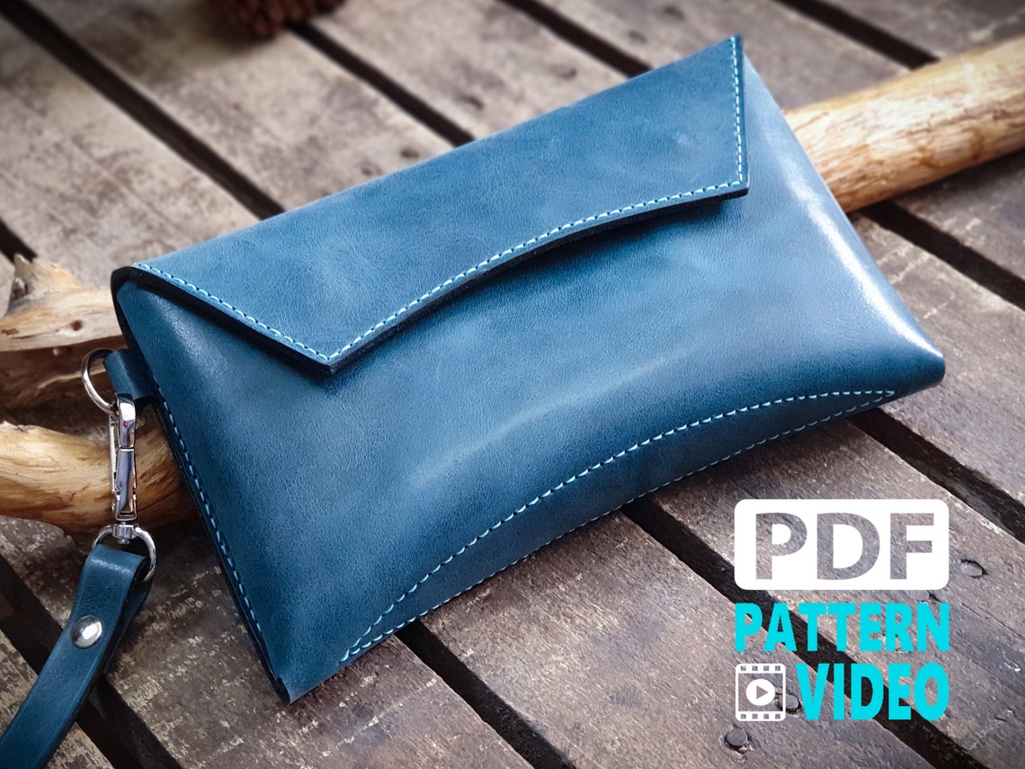 Leather DIY Clutch Purse · VickyMyersCreations