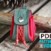 PDF Leather Pattern. Judas Pouch / Leather drawstring Coin Pouch