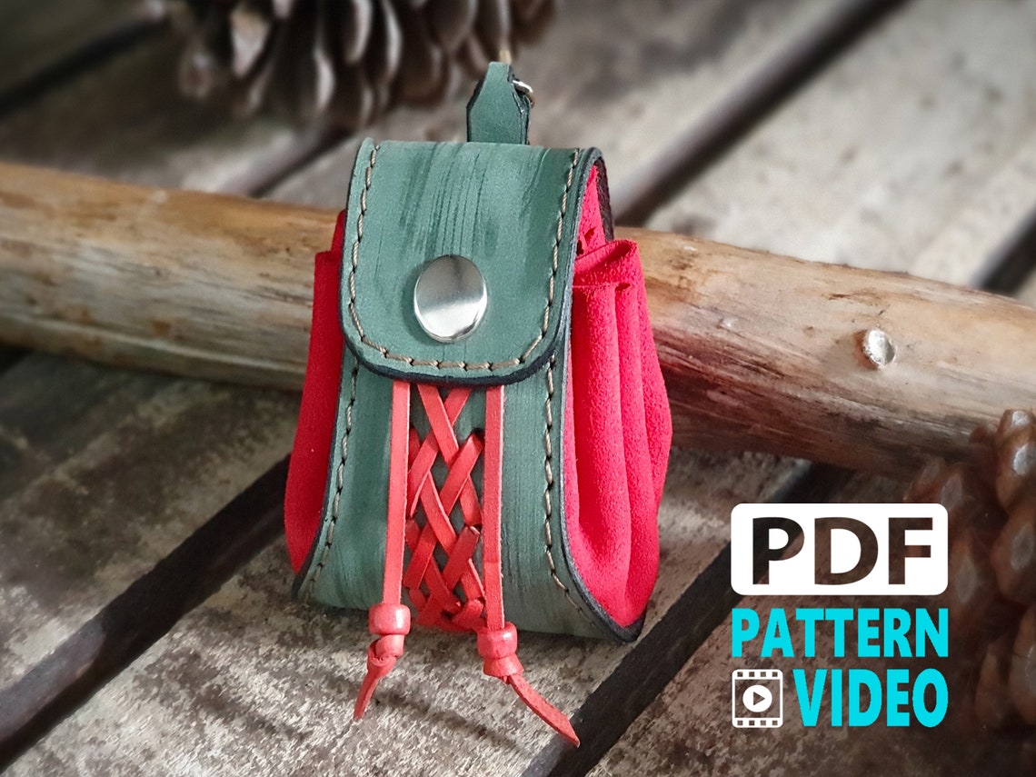 How To Make A Handmade Leather Medieval Coin Pouch. DIY. Small