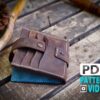 PDF Leather Pattern. Card Holder / Minimalist Leather Wallet Pattern