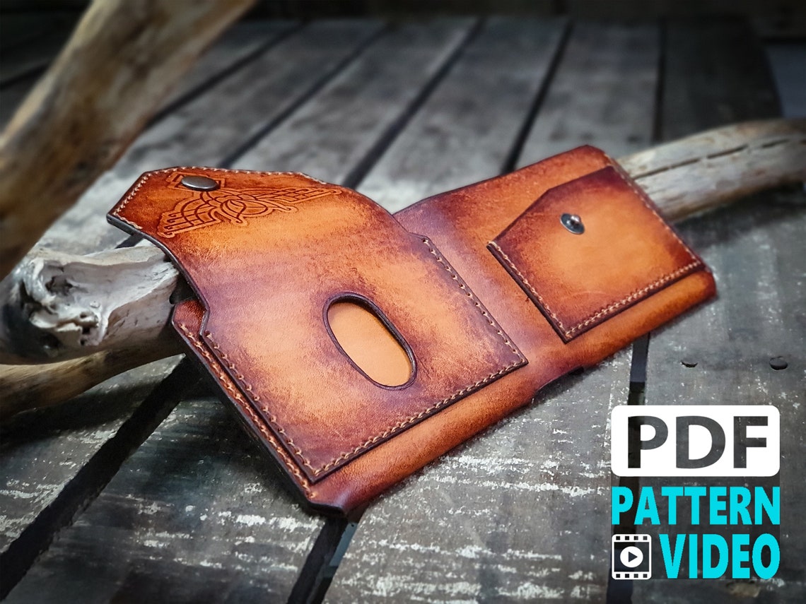 PDF Leather Pattern Wallet. Bi fold Card Wallet Pattern