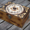 Wooden Box With Pyrography