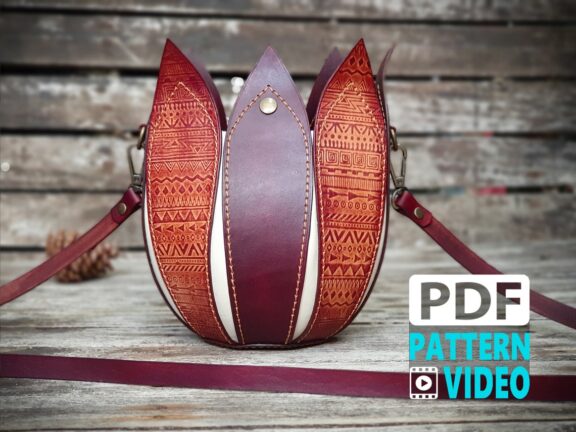 PDF Leather Pattern Tulip Bag