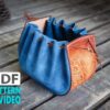 PDF Leather Pattern for Large Dice Pouch/ Drawstring Pouch Pattern / Video Tutorial