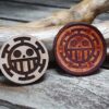 Pirate Symbol Wooden Stamp For Leather Crafting | 3,5 cm diameter