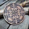 Cross / Mandala Wooden Stamp For Leather Crafting | 9,5 cm diameter