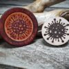 Corona Symbol Wooden Stamp For Leather Crafting | 3,5 cm diameter