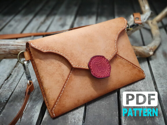 PDF Leather Pattern | Letter Design Bag