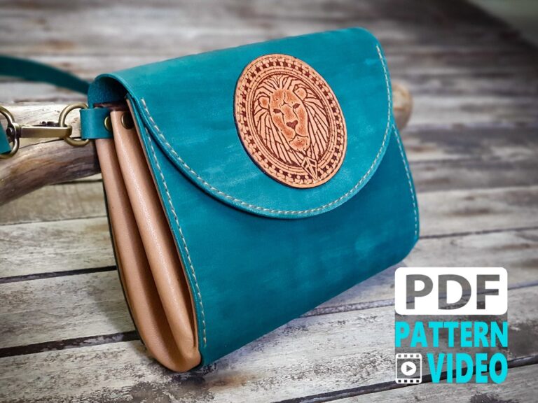 PDF Leather Pattern | Accordion Leather Bag