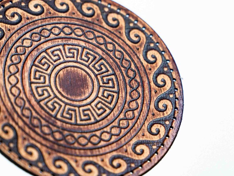 Greek Design leather patch