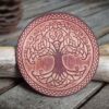 Leather Round Patch | Tree Design | 9 cm