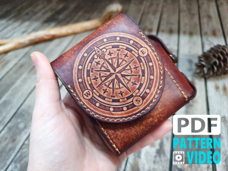 PDF Leather Pattern / Cigarette Case With Small Lighter Slot
