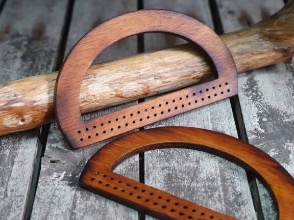 D Shaped Wooden handles for bags, Plywood handles for tote bags