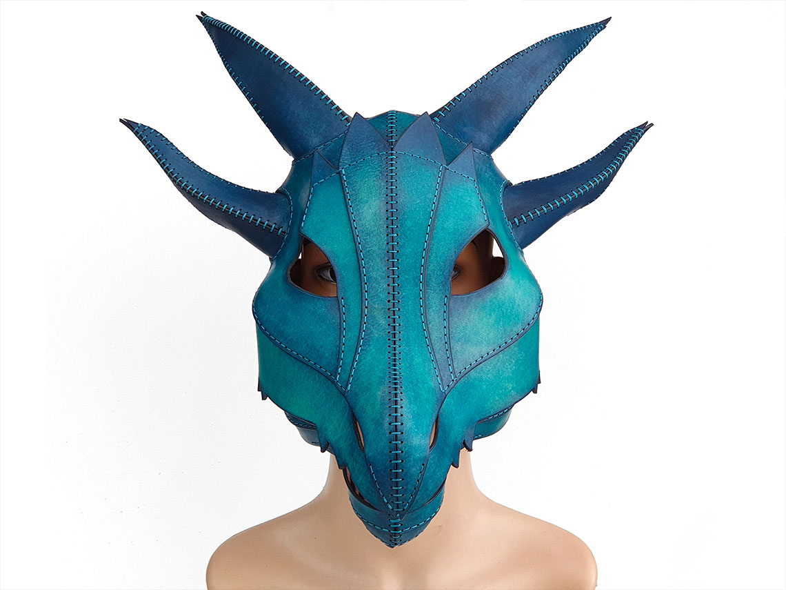 Unisex Dragon Mask, Cosplay Mask, Full Head Mask