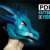 pdf leather dragon mask pattern