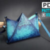 triangle bag leather pattern