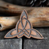 Celtic Triquetra Wooden Stamp for Leather Crafting