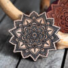 Floral Mandala Wooden Stamp