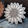 Daisy Wooden Stamp for leather crafting