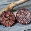 Celtic Trinity Knot leather patch