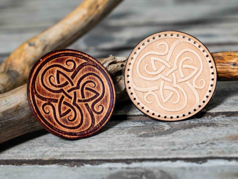 Celtic Trinity Knot leather patch