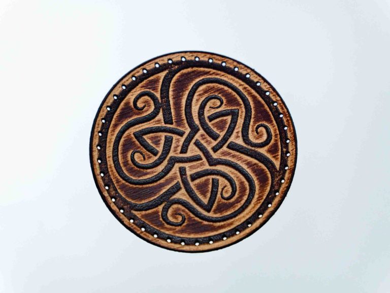 Celtic Trinity Knot leather patch