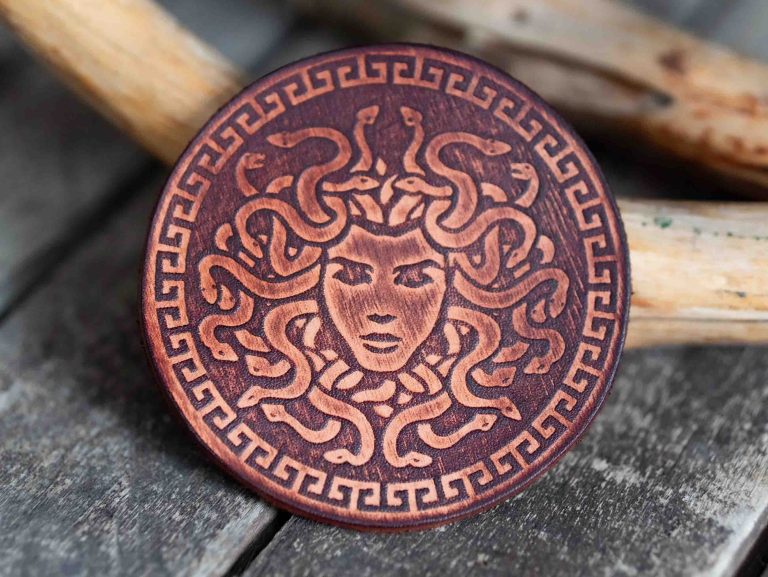 Medusa Leather Patch