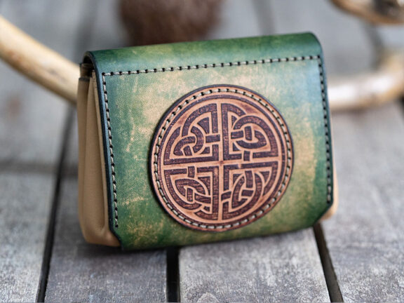 Celtic Knot Design Leather Wallet