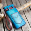 jeans long leather wallet