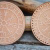 Leather Round Patch Vegvisir