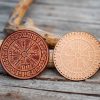 Leather Round Patch Vegvisir