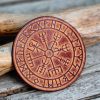 Leather Round Patch Vegvisir