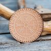 Leather Round Patch Vegvisir