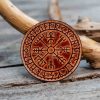 Leather Round Patch Vegvisir