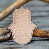 Leather Patch Hamsa Hand