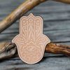 Leather Patch Hamsa Hand