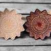 Leather Patch Sunflower Mandala