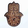 Leather Patch Hamsa Hand