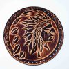 Leather Round Patch Native Chief Headdress