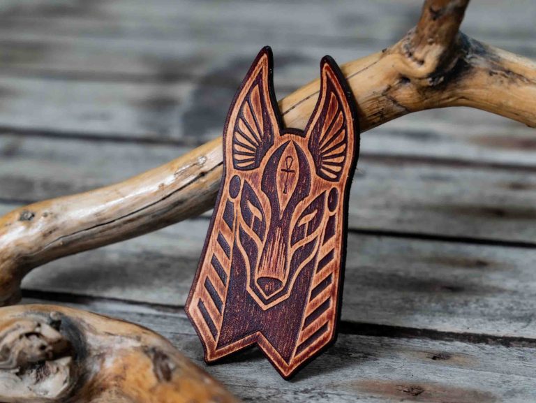 Leather Patch Ancient Egyptian God Αnubis Design