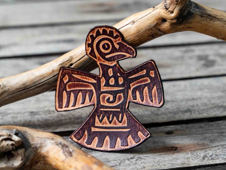 Leather Patch Thunderbird Totem