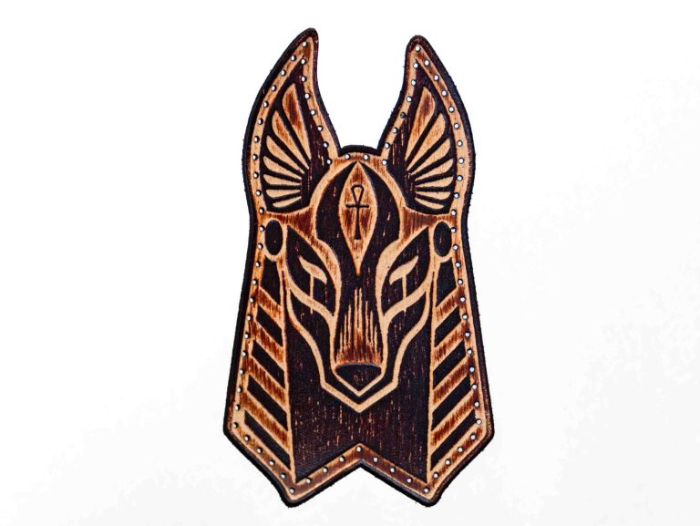 Leather Patch Ancient Egyptian God Αnubis Design