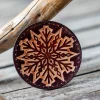 Leather Round Patch Snowflake