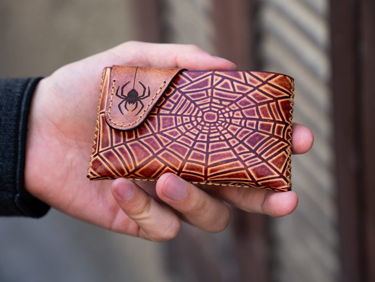 Spider Web Men's Wallet Pattern With Video Tutorial | SVG, AI, CDR and PDF Pattern - Image 3