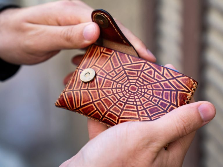Spider Web Men's Wallet Pattern With Video Tutorial | SVG, AI, CDR and PDF Pattern - Image 4
