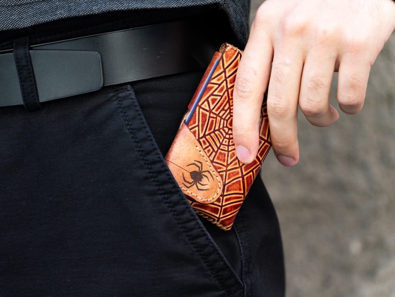 Spider Web Men's Wallet Pattern With Video Tutorial | SVG, AI, CDR and PDF Pattern - Image 2