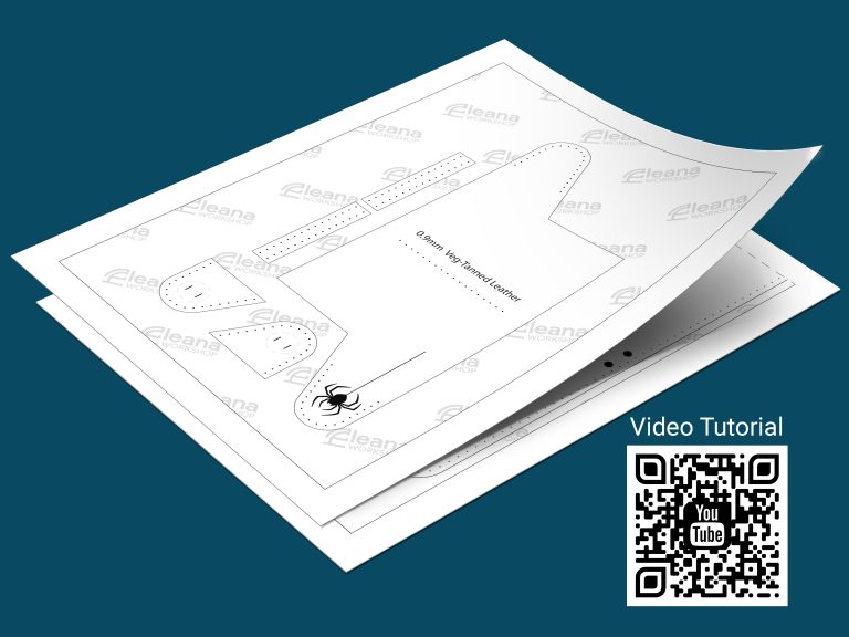 Spider Web Men's Wallet Pattern With Video Tutorial | SVG, AI, CDR and PDF Pattern - Image 9