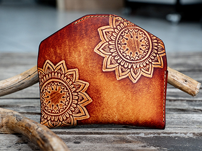 Customized Sunflower Leather Sunglasses Case - Image 5