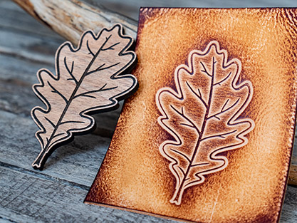 Oak Leaf Wooden Stamp